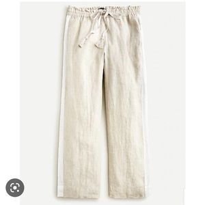 J Crew linen drawstring pants